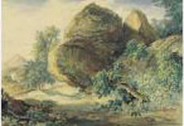 Paysage Alentour D'ajaccio Oil Painting by William Cowen