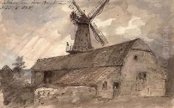 Blatchington near Brighton, 1825 Oil Painting by John Constable