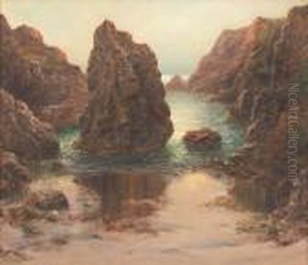 Kynance Cove Oil Painting by Garstin Cox