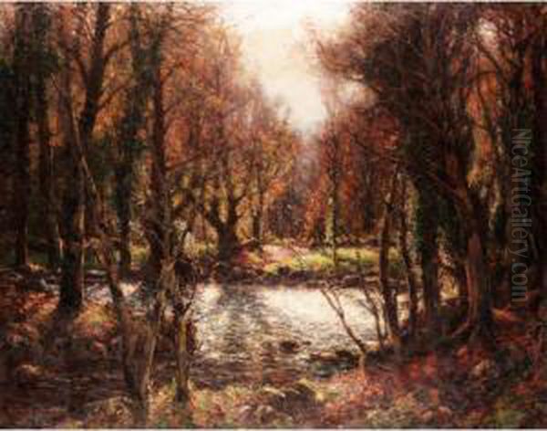 A Morning In Autumn Oil Painting by Garstin Cox