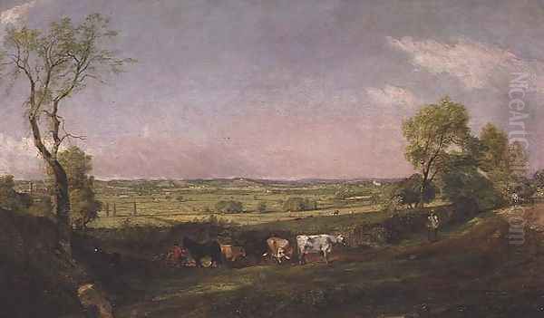 Dedham Vale Morning, c.1811 Oil Painting by John Constable