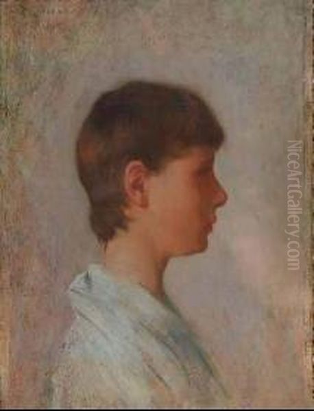 Profile Of A Young Man Oil Painting by Kenyon Cox