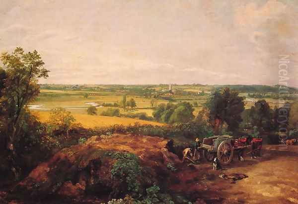 View Of Dedham Oil Painting by John Constable