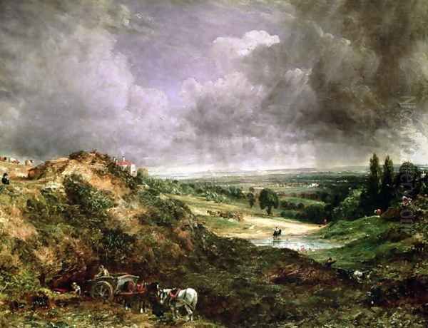 Hampstead Heath Oil Painting by John Constable