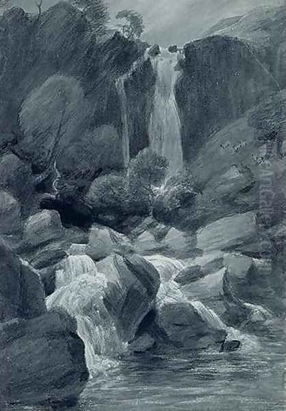 Taylor Ghyll, Sty Head, Borrowdale, 1806 Oil Painting by John Constable