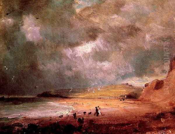 Weymouth Bay Oil Painting by John Constable