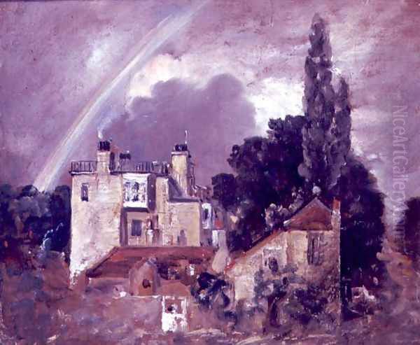 The Grove or Admiral's House, Hampstead, c.1821-22 Oil Painting by John Constable