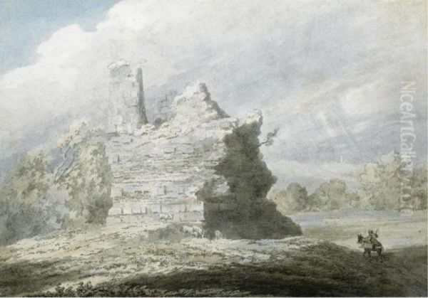 Tomb Of The Horatii And Curatii At Albano Oil Painting by John Robert Cozens