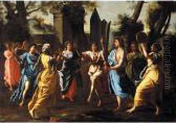 The Triumph Of David Oil Painting by Francesco Cozza