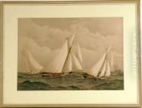 Maritime Oil Painting by Frederick Schiller Cozzens