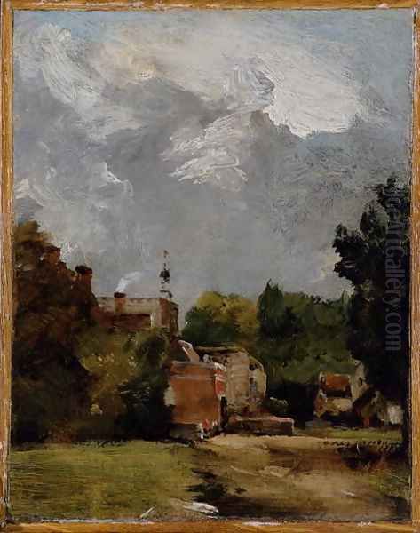 East Bergholt Church South Archway of the Ruined Tower, 1806 Oil Painting by John Constable