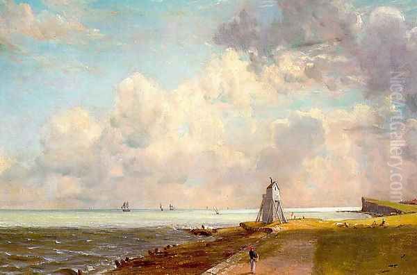 Harwich, The Low Lighthouse and Beacon Hill, c.1820 Oil Painting by John Constable