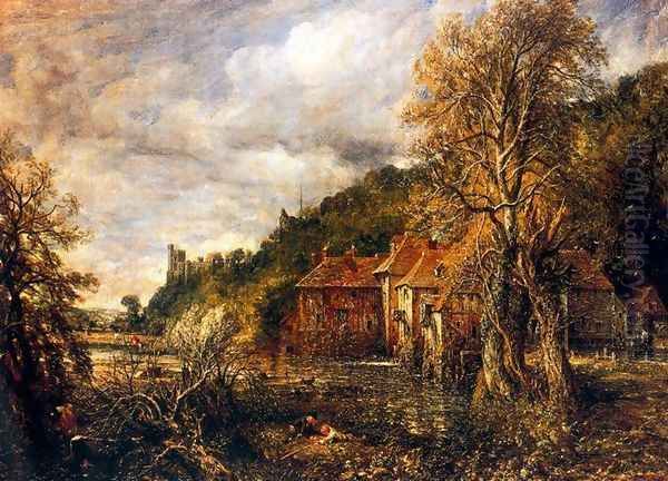 Arundel Mill and Castle Oil Painting by John Constable