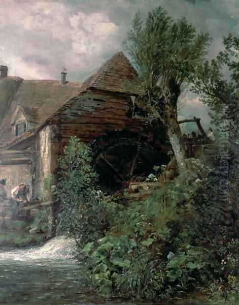 Watermill at Gillingham, Dorset Oil Painting by John Constable