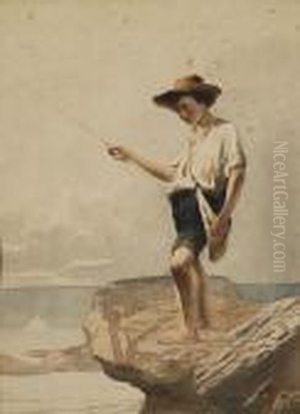 Pescatore Oil Painting by Aurelio Craffonara