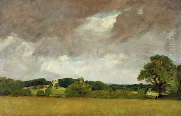 Malvern Hall from the South-West, 1809 Oil Painting by John Constable