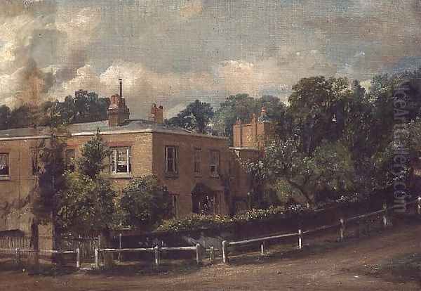 View of Lower Terrace, Hampstead Oil Painting by John Constable