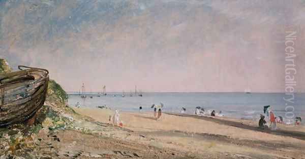 Brighton Beach Oil Painting by John Constable