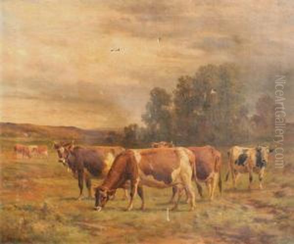 'a Group In Sunshine'' Oil Painting by Thomas Bigelow Craig