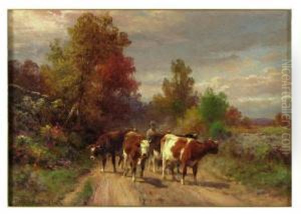 Early Autumn Oil Painting by Thomas Bigelow Craig