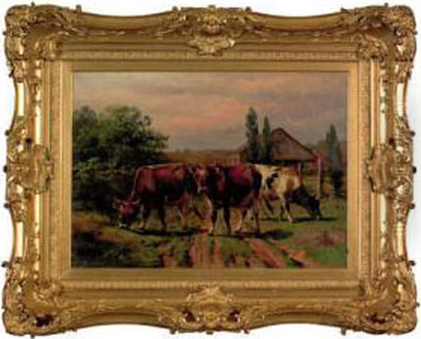 In The Homelane Oil Painting by Thomas Bigelow Craig