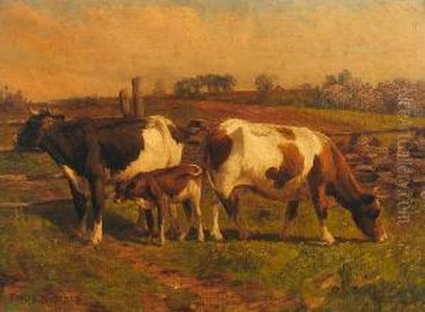 A May Morning Oil Painting by Thomas Bigelow Craig