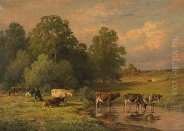 Late Afternoon Sunshine Oil Painting by Thomas Bigelow Craig