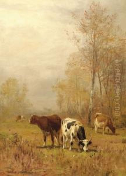 Autumn Sunshine Oil Painting by Thomas Bigelow Craig