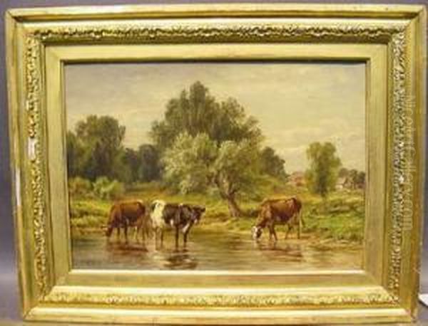 A Lowland Farm Oil Painting by Thomas Bigelow Craig