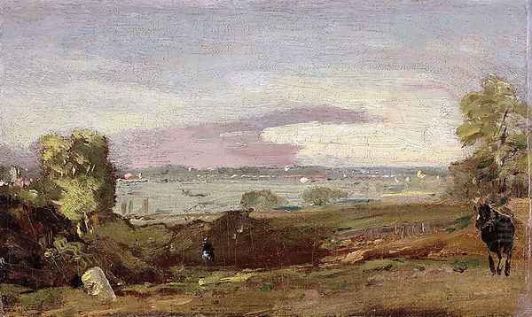 Dedham Vale Oil Painting by John Constable