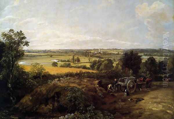 The Stour-Valley with the Church of Dedham 1814 Oil Painting by John Constable