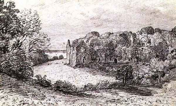 Netley Abbey,1888 Oil Painting by John Constable