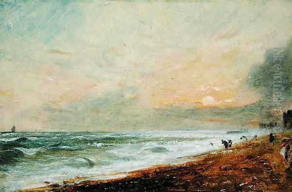 Hove Beach, c.1824 Oil Painting by John Constable