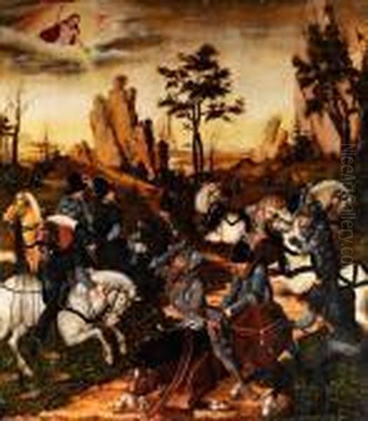 Die Bekehrung Des Heiligen Paulus Oil Painting by Lucas The Younger Cranach