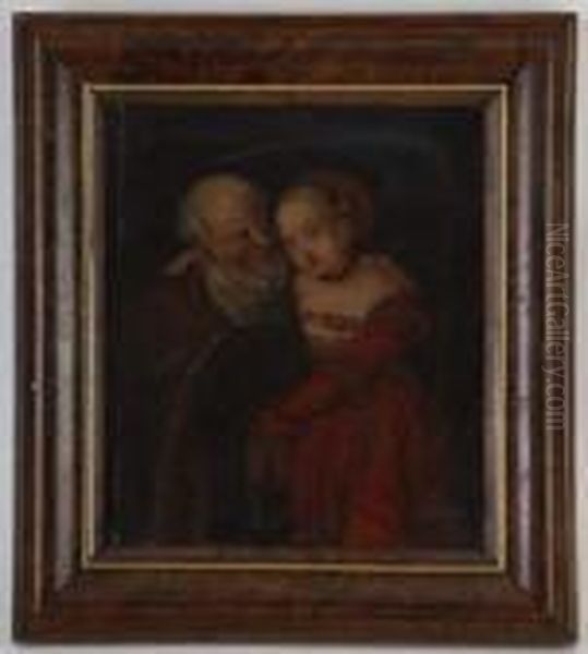 Le Vieillard Et La Jeunefille Oil Painting by Lucas The Younger Cranach