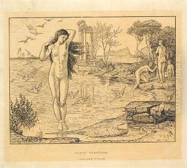 Venus Renascens Oil Painting by Walter Crane