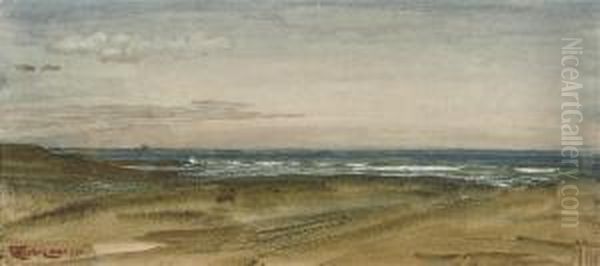 Seascape Oil Painting by Walter Crane