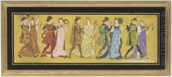 Untitled Oil Painting by Walter Crane