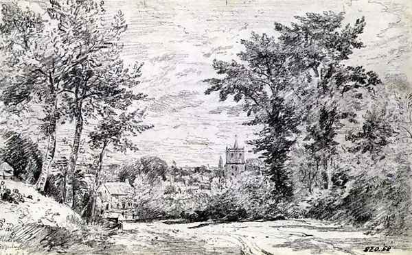 The Entrance into Gillingham, Dorset Oil Painting by John Constable