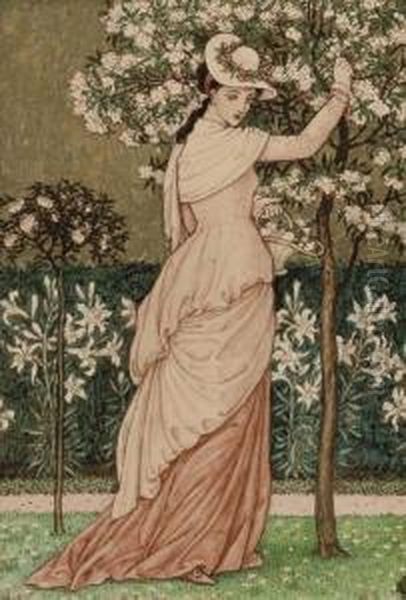 The Union Of Love Oil Painting by Walter Crane