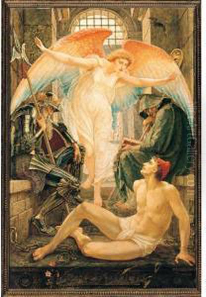 Freedom Oil Painting by Walter Crane