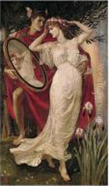 L'art Et La Vie Oil Painting by Walter Crane