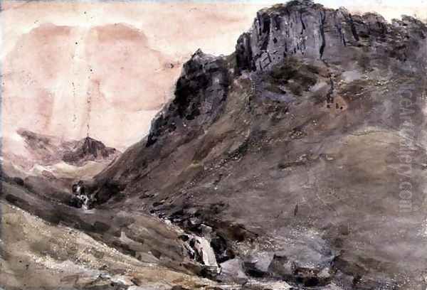 Eagle Crag, Borrowdale, 1806 2 Oil Painting by John Constable