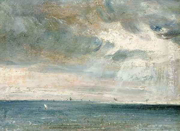 Study of Sea and Sky ( A Storm off the South Coast) Oil Painting by John Constable