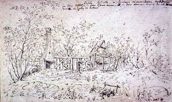 Cottage at East Bergholt 3 Oil Painting by John Constable