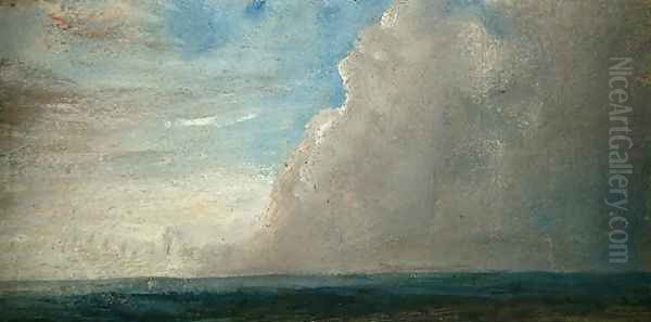 Sky Study Oil Painting by John Constable