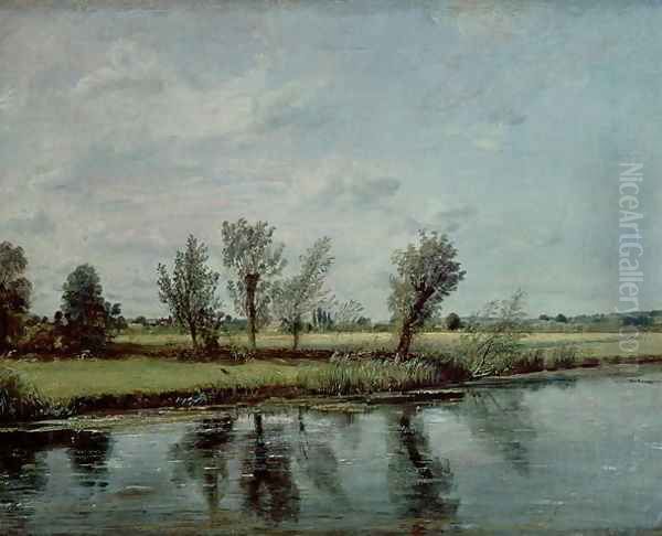 Water Meadows near Salisbury, c.1820 Oil Painting by John Constable