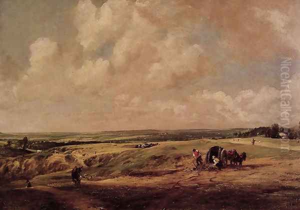 Hampstead Heath, c.1820 Oil Painting by John Constable