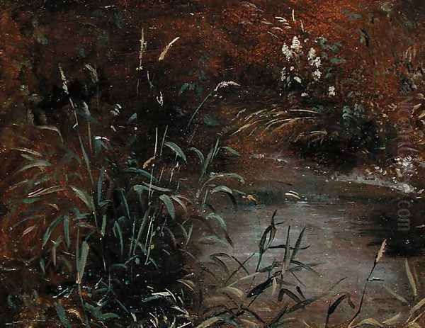 Rushes by a Pool, c.1821 Oil Painting by John Constable