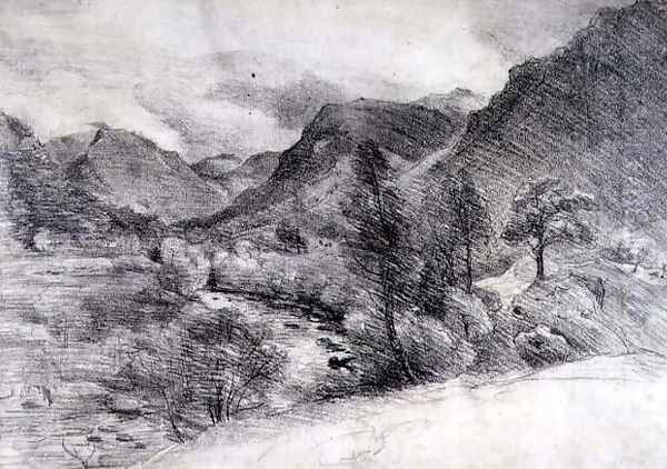 Borrowdale, Morning, c.1806 Oil Painting by John Constable